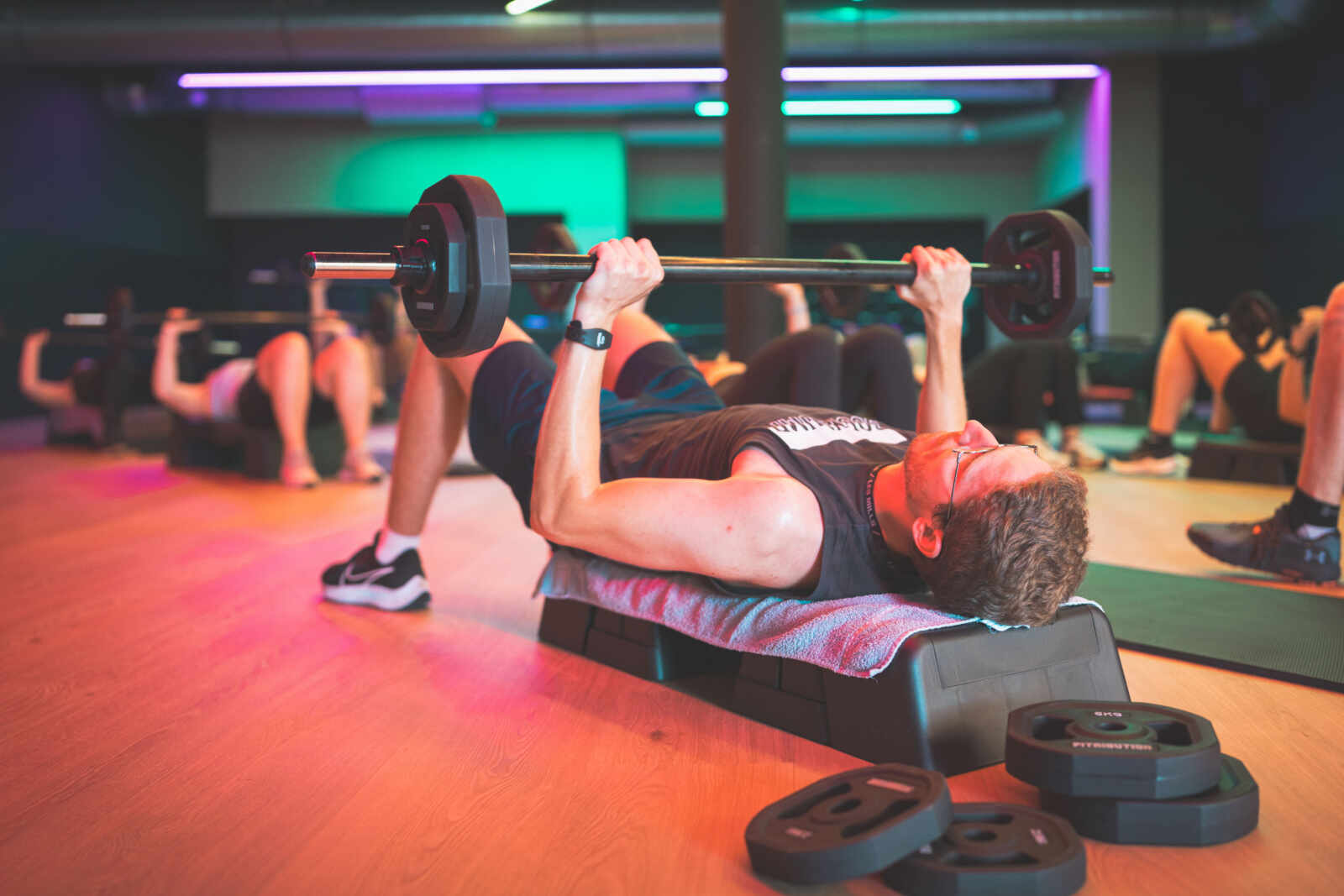 Groepsles Body Pump van Les Mills in Jims Wilrijk